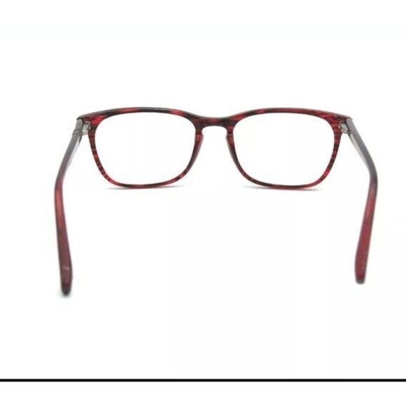5TH & Madison " ELANA WIN " Transparent Red Striped Reading Glasses Frames Only - Picture 4 of 9